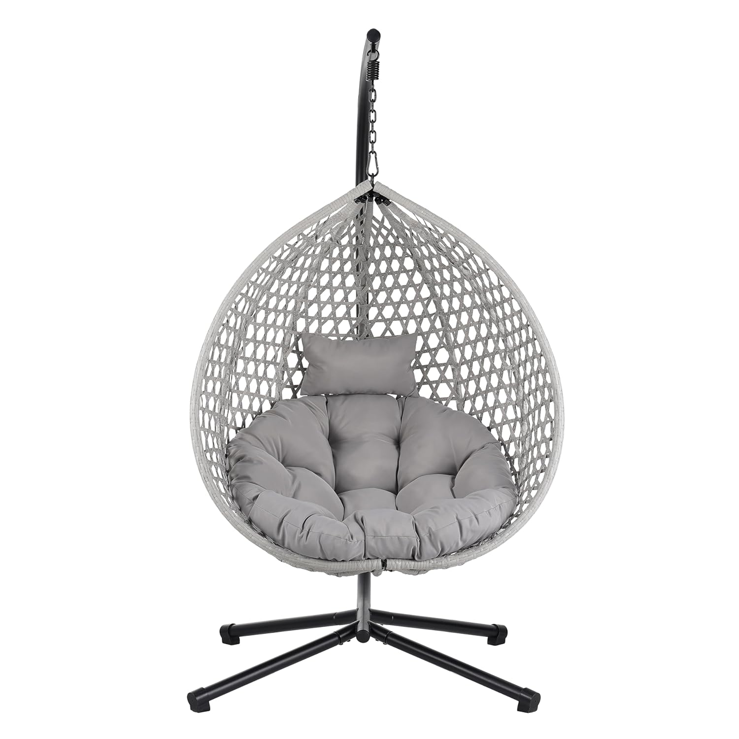 Outdoor Furniture Hdpe - 접이식 HDPE 라탄 행잉 에그 체어(스탠드