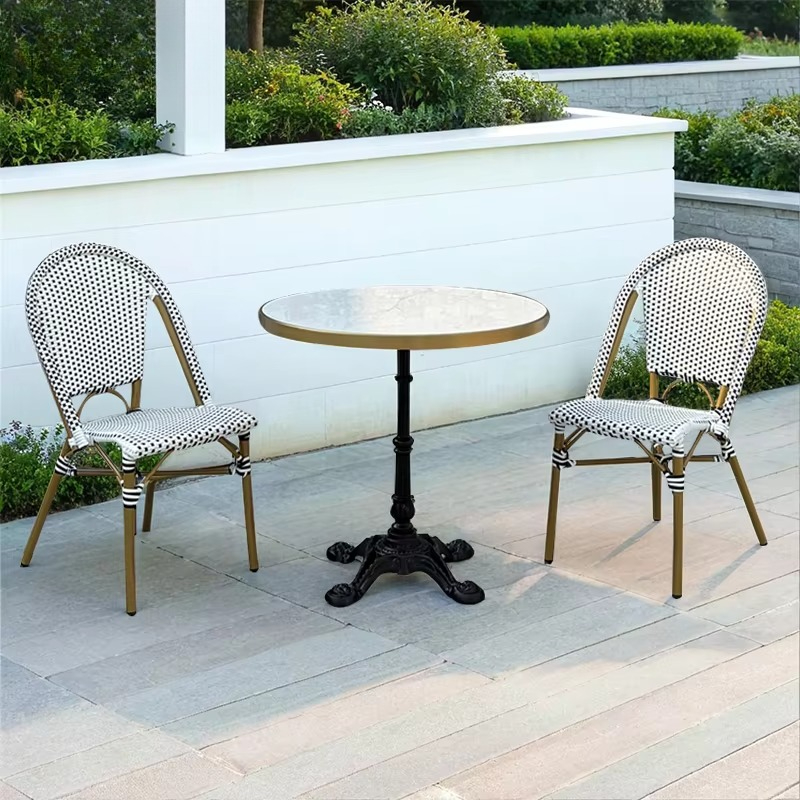 Outdoor Furniture Shop - 프랑스 비스트로 빈티지 알루미늄 커피숍 식당