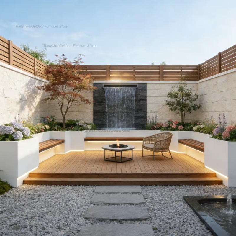 Outdoor Furniture Iron - 북유럽 스타일 철제 화분 의자 모던