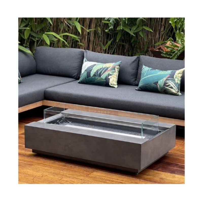 Outdoor Furniture Fire Pit Set - 현대적인 코르텐강 가스 야외 가구 세트