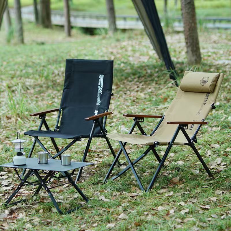 Outdoor Furniture Used - 접이식 하이백 비치 캠핑 의자 4단계