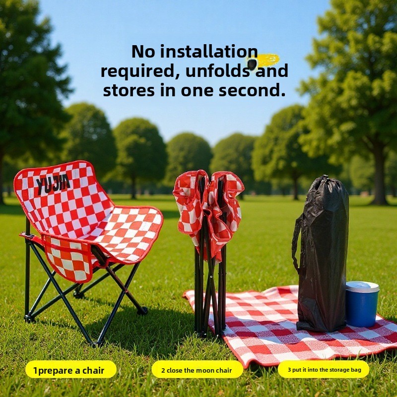 Outdoor Furniture Used - 야외 접이식 문체어 휴대용 캠핑 의자