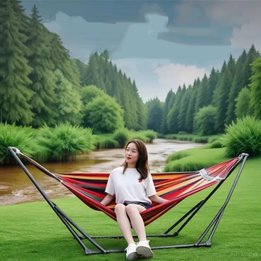 Outdoor Furniture Iron - 성인용 접이식 철제 프레임 야외용 수입