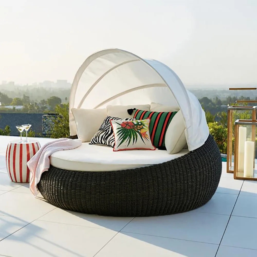 Outdoor Daybed Sofa - 정원 가구 세트 비치 라운지 선