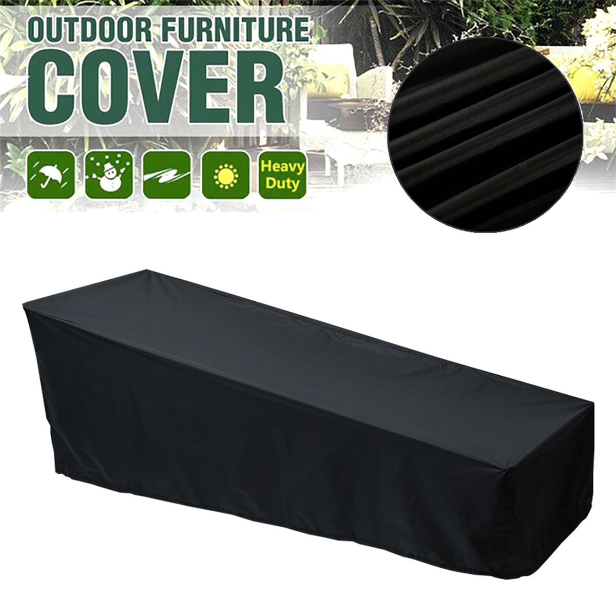 Outdoor Furniture Manufacturer - 야외 정원 Sunbed 커버 Sun Lounger