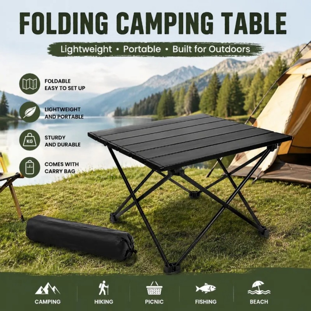 Outdoor Furniture Iron - 초경량 휴대용 캠핑 접이식 테이블 롤러