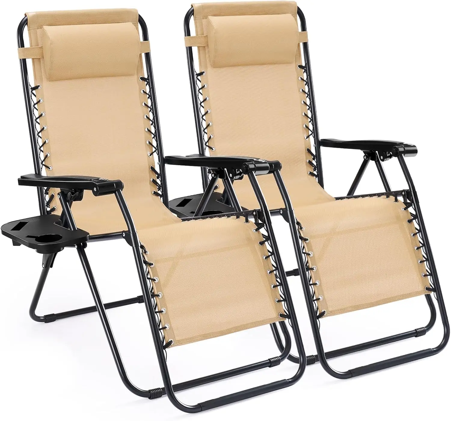 Outdoor Furniture Deals - 무중력 라운지 의자 2개 세트 (베개