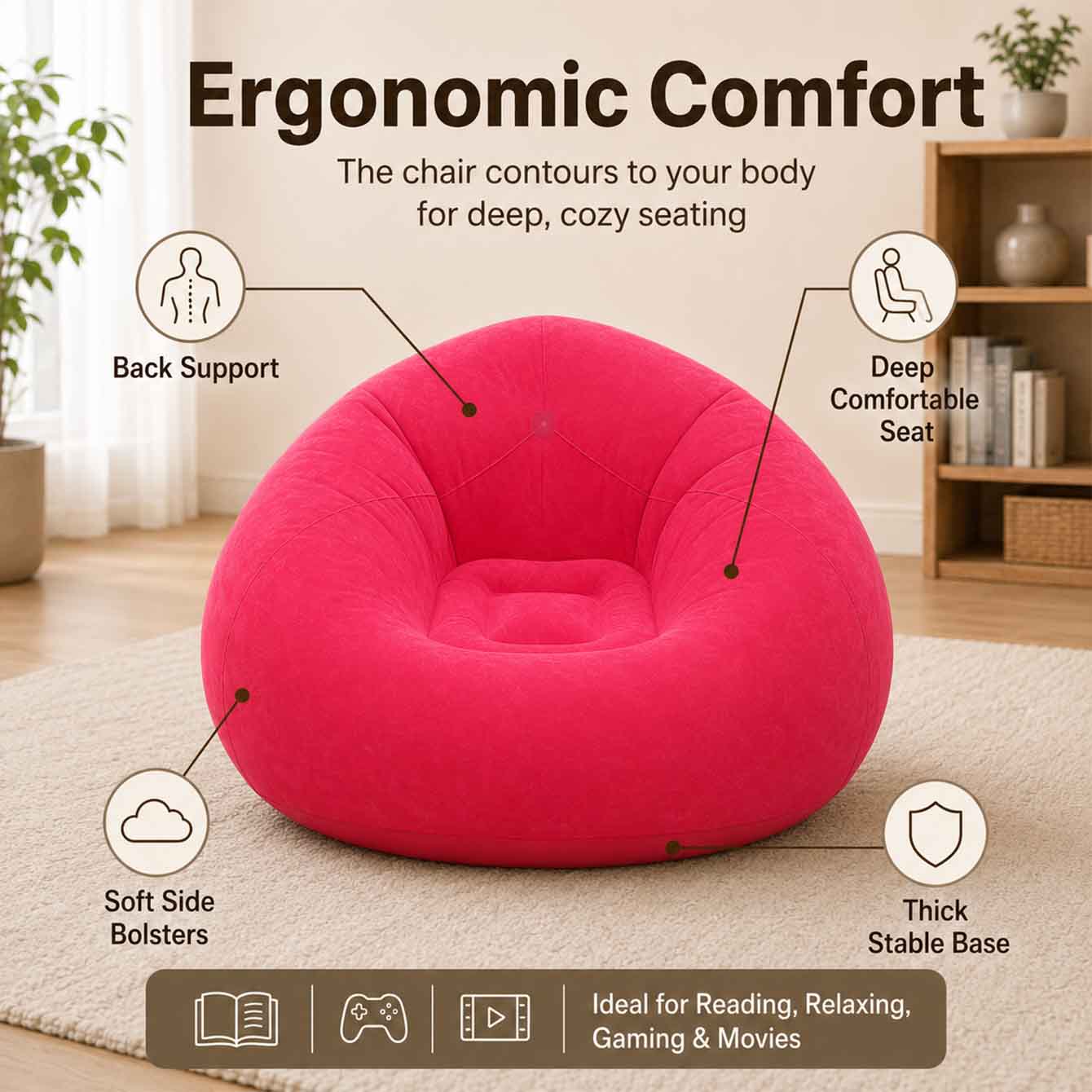1PC 에어 빈백 의자 야외용 풍선 캠핑 의자 에어 라 - Outdoor Furniture Lounge Set 리뷰 및 가격