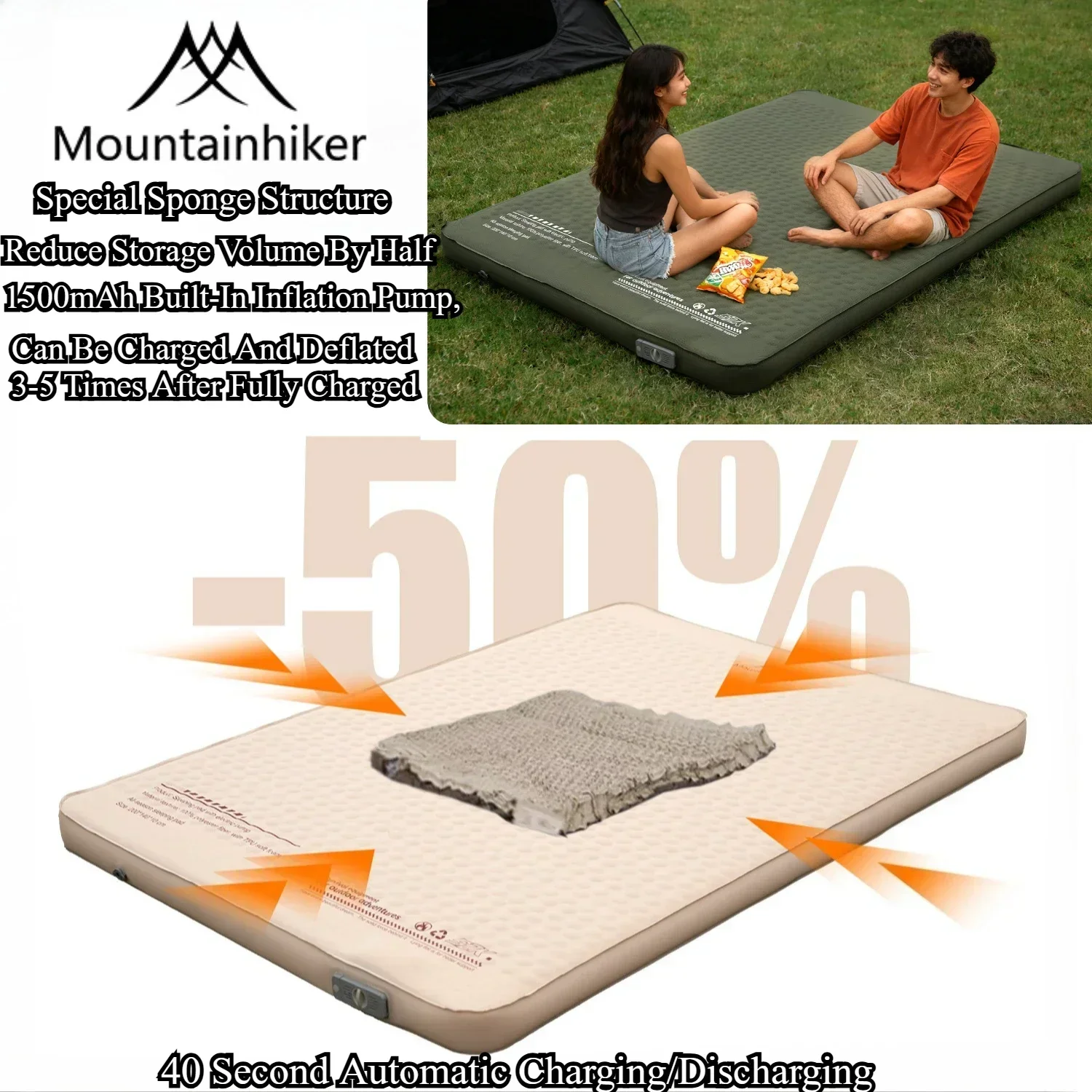 마운틴하이커 야외 캠핑용 에어펌프 에어쿠션 매트리스 자 - Outdoor Furniture Deals 리뷰 및 가격