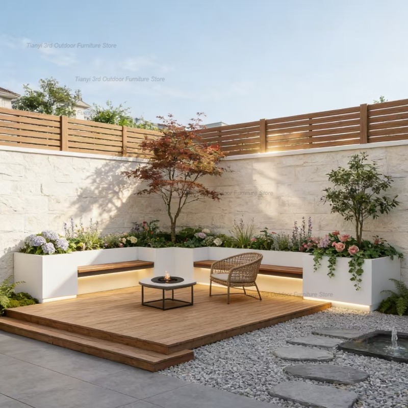 북유럽 스타일 철제 화분 의자 모던 디자인 테라스 발광 - Outdoor Furniture Iron 리뷰 및 가격