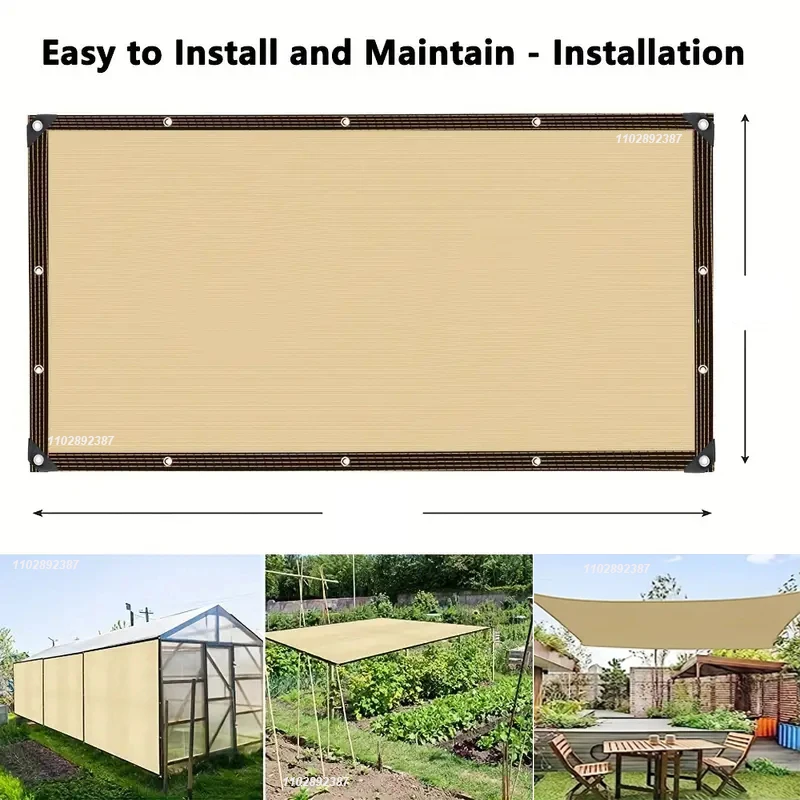 4x5m 베이지색 차광망, 자외선 차단, 식물 보호막, - Outdoor Furniture Hdpe 리뷰 및 가격