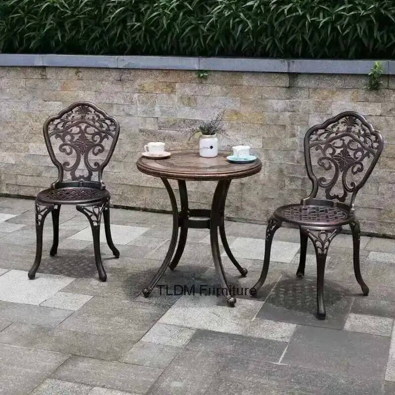 야외 레저용 가구 세트, 주조 알루미늄 정원 테라스 조 - Outdoor Furniture Iron 리뷰 및 가격