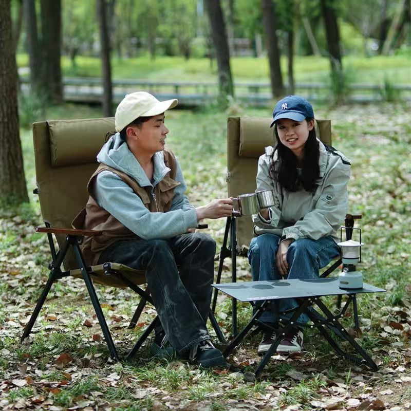 접이식 하이백 비치 캠핑 의자 4단계 조절 가능 철제  - Outdoor Furniture Used 리뷰 및 가격