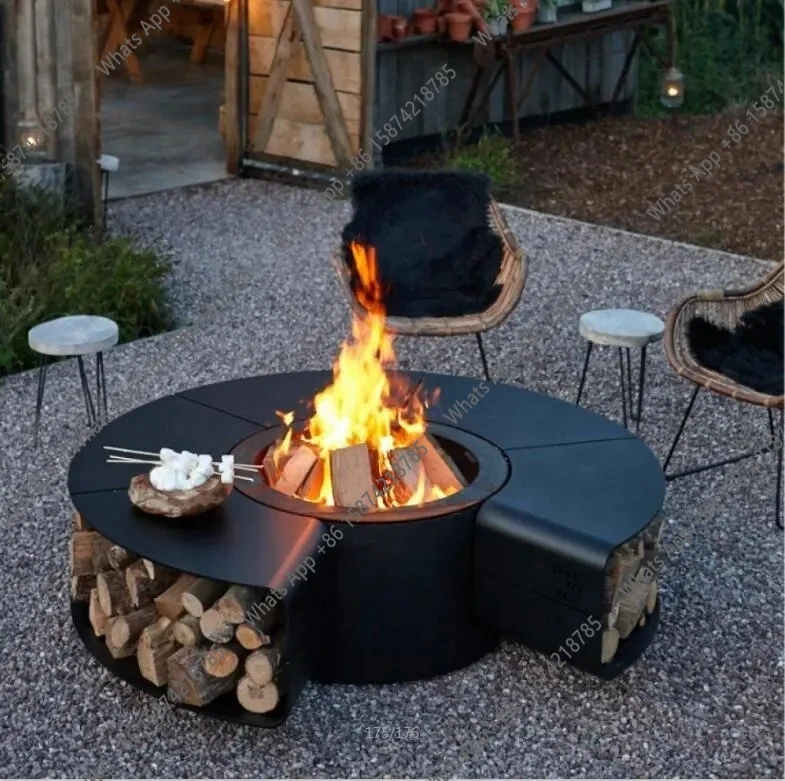 I C 야외 무연 화덕 테이블 특허받은 스틸 화덕과 정 - Outdoor Furniture Fire Pit Set 리뷰 및 가격