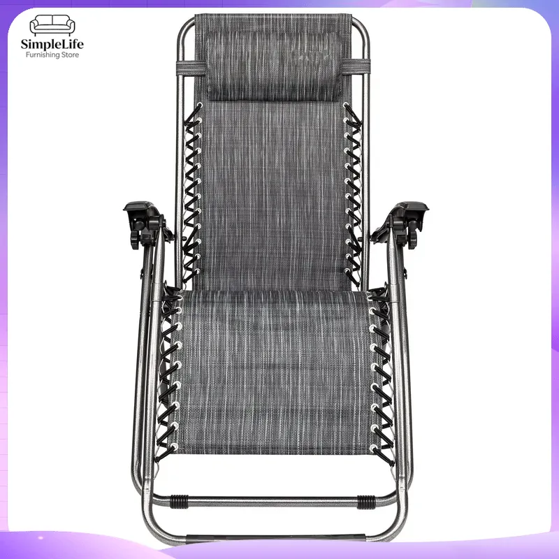 무중력 의자, 조절 가능한 접이식 라운지 의자, 회색  - Deck Chair Lounger 리뷰 및 가격