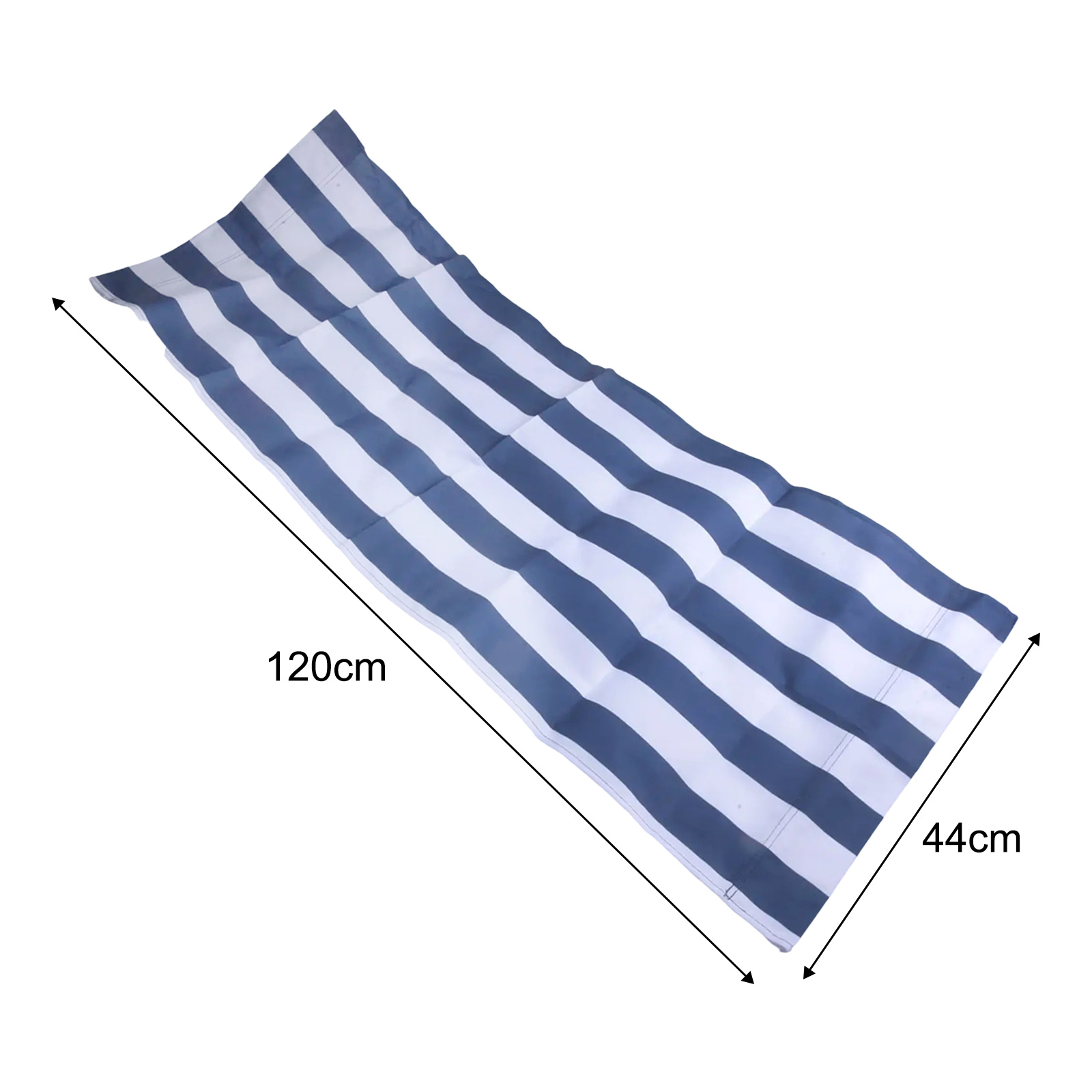 120x45cm 흰색-파란색 줄무늬 폴리에스터 원단 비 - Deck Chair Lounger 리뷰 및 가격