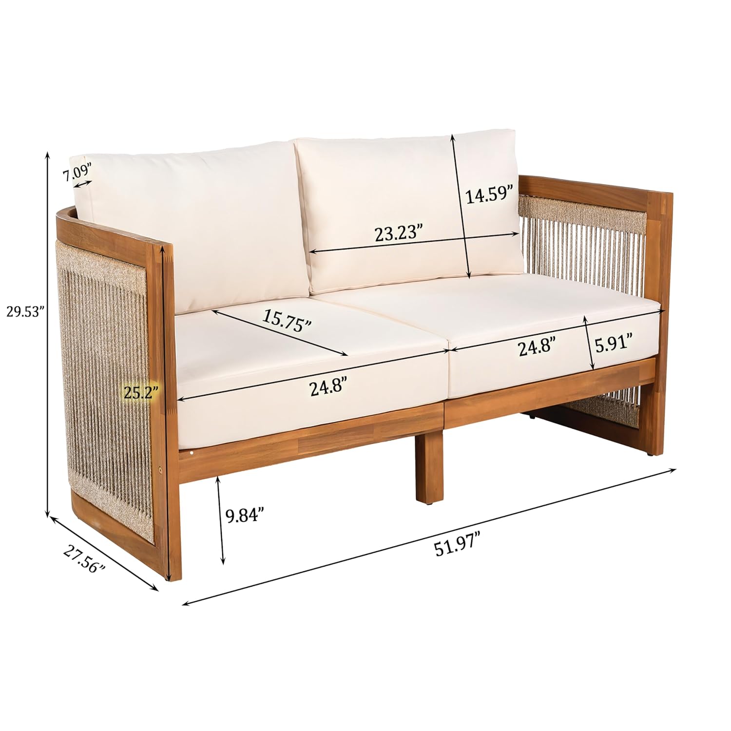 4피스 파티오 대화 세트, 전천후용 섹셔널 소파 세트( - Outdoor Furniture Deals 리뷰 및 가격