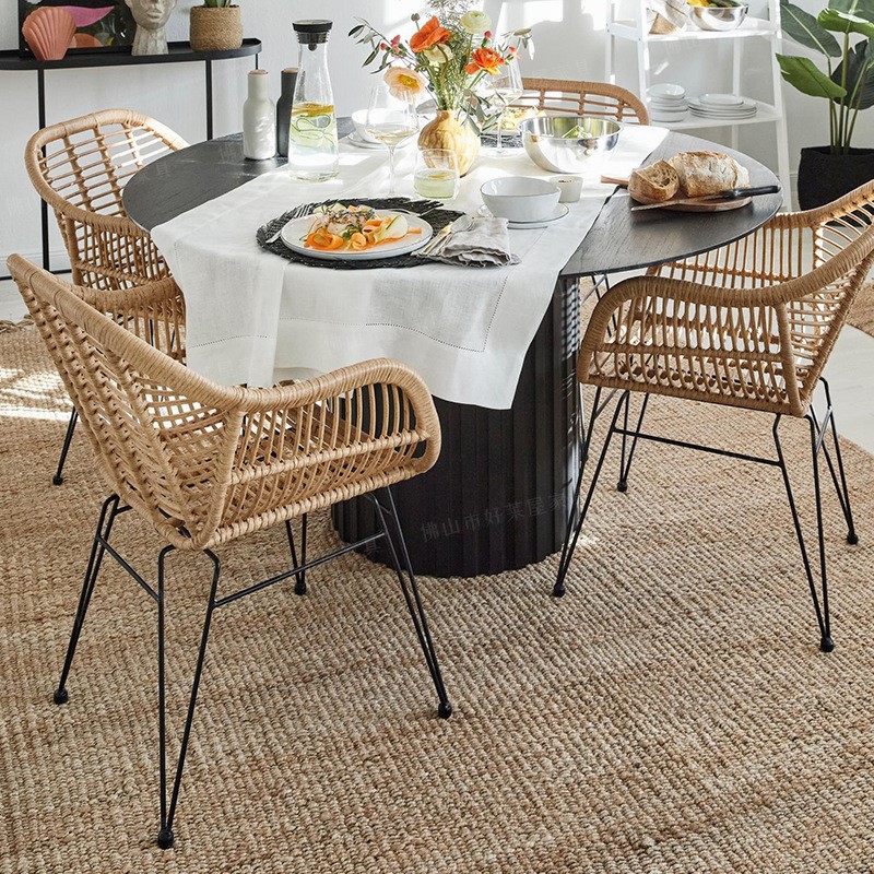 MOMO 인스 라탄 야외 발코니 3종 세트 철제 짜임  - Outdoor Furniture Deals 리뷰 및 가격
