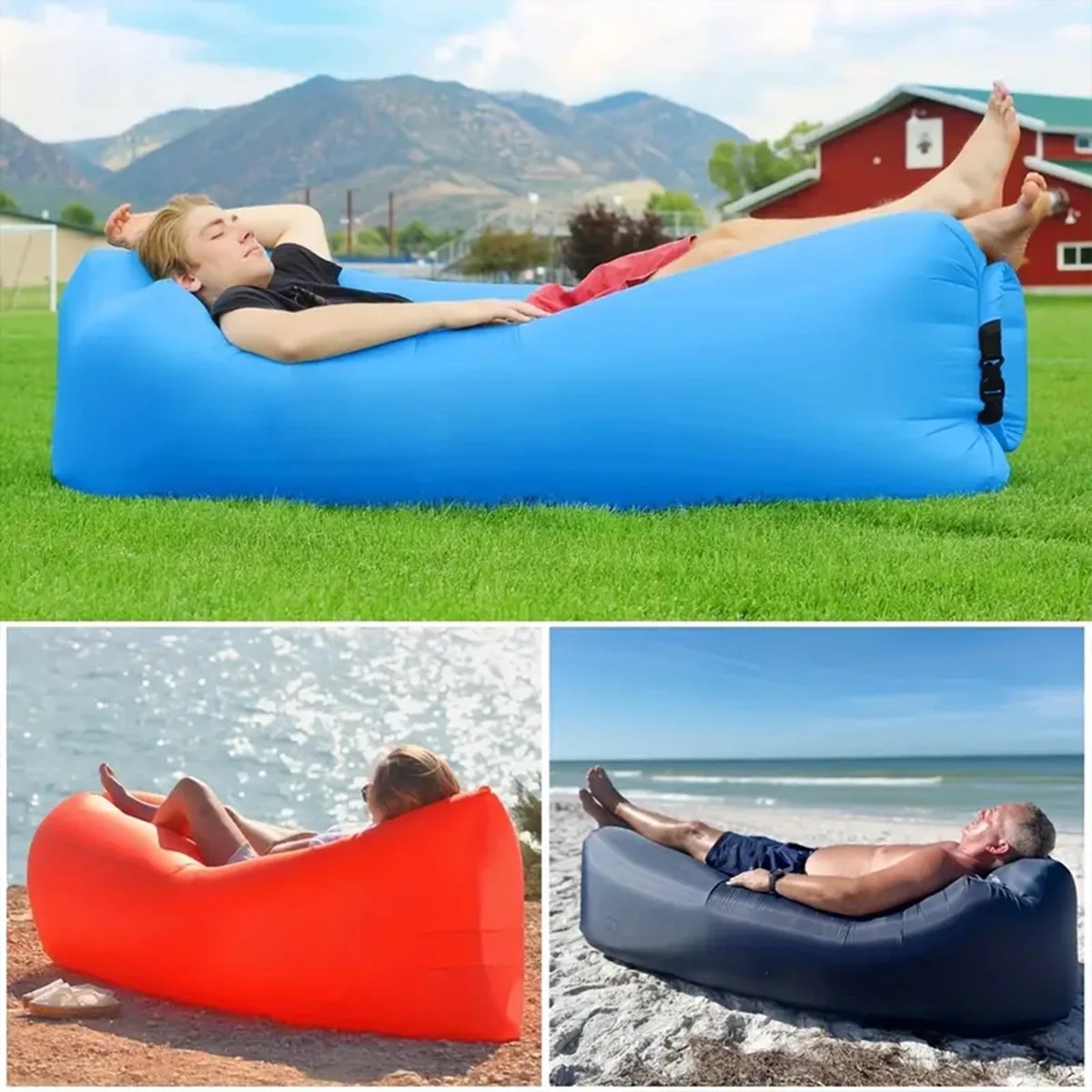 1개 휴대용 풍선형 리클라이너 에어 소파 해먹 - 방수 - Outdoor Daybed Sofa 리뷰 및 가격
