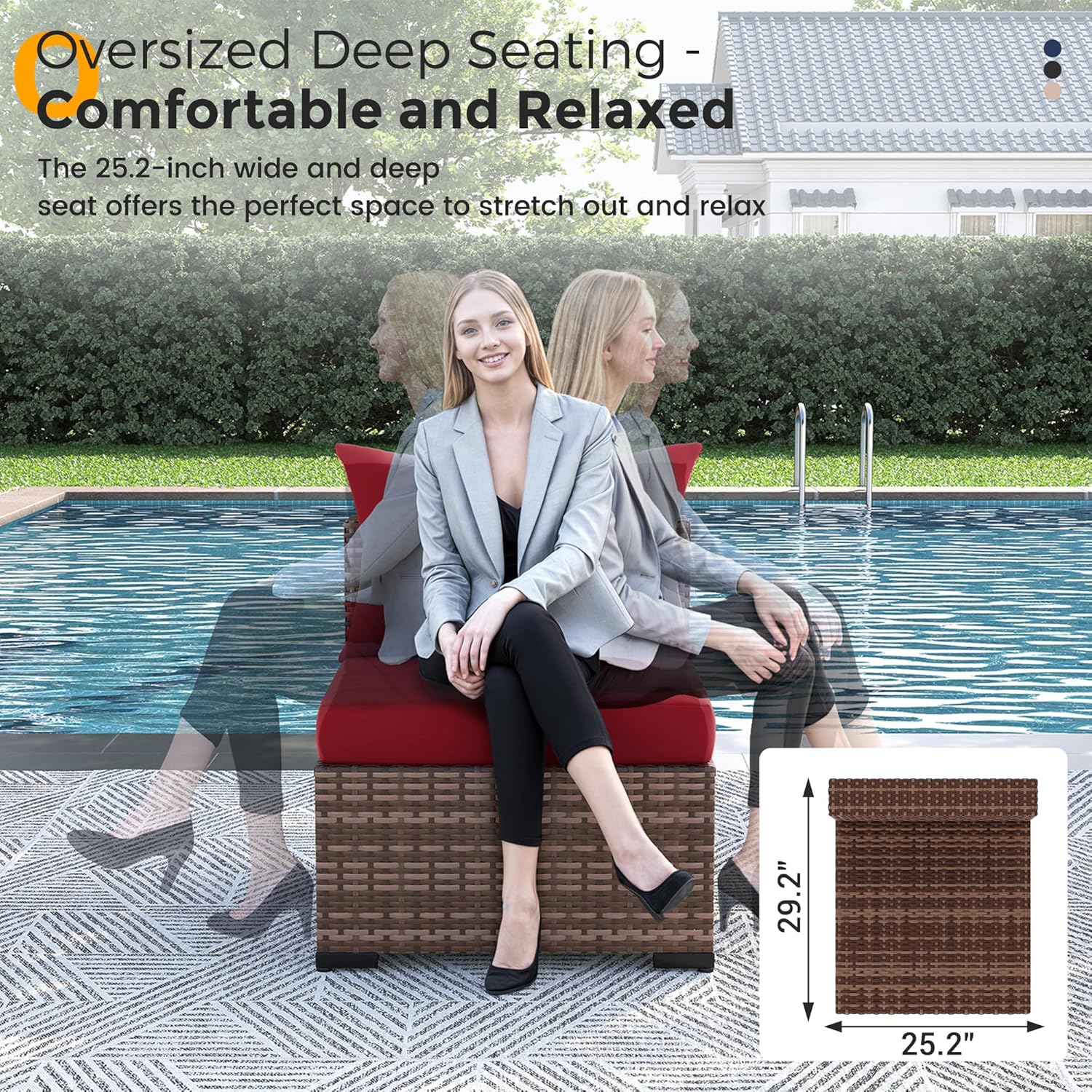 8피스 전천후 위커 섹셔널 소파 & 화덕 테이블 세트, - Outdoor Furniture Fire Pit Set 리뷰 및 가격