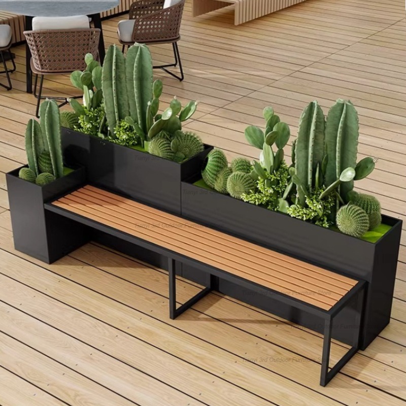 북유럽 스테인레스 스틸 화분 벤치 몰 플라워 베드 야외 - Outdoor Furniture Iron 리뷰 및 가격