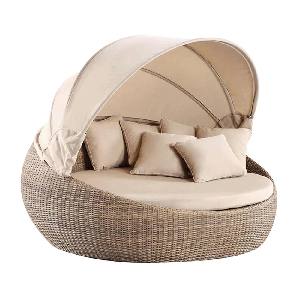 정원 가구 세트 비치 라운지 선 모던 로프 소파 라탄  - Outdoor Daybed Sofa 리뷰 및 가격