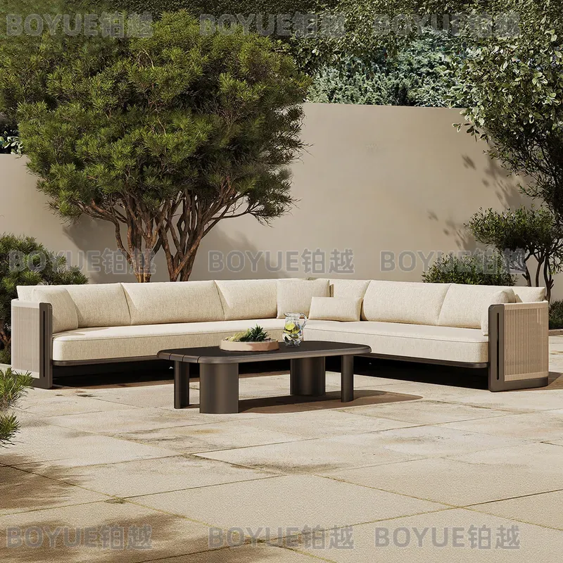 야외 라탄 소파 세트 알루미늄 합금 파티오 가구 정원  - Outdoor Furniture Lounge Set 리뷰 및 가격
