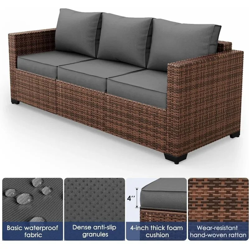 화덕 테이블이 포함된 가구 세트, 8피스 야외 대형 단 - Outdoor Furniture Fire Pit Set 리뷰 및 가격