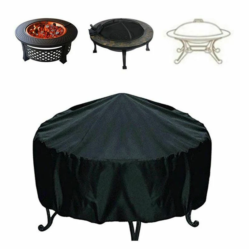화덕 커버 라운드 화로 스토브 커버, 방수 방풍 햇빛  - Outdoor Furniture Deals 리뷰 및 가격
