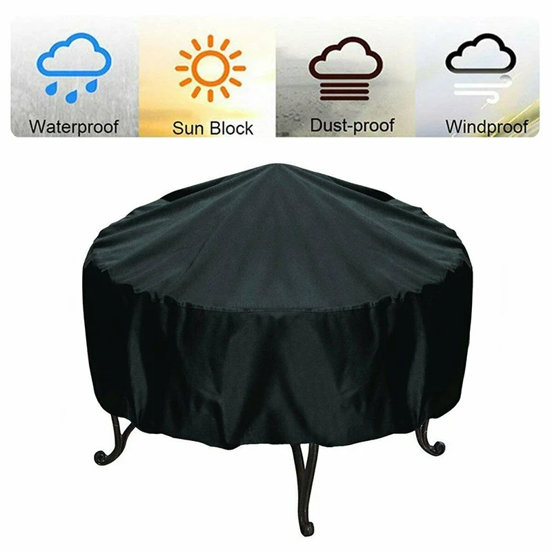 화덕 커버 라운드 화로 스토브 커버, 방수 방풍 햇빛  - Outdoor Furniture Deals 리뷰 및 가격