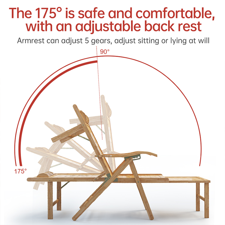 가볍고 현대적인 디자인의 대나무 접이식 라운지 의자,  - Outdoor Furniture Lounge Chair 리뷰 및 가격