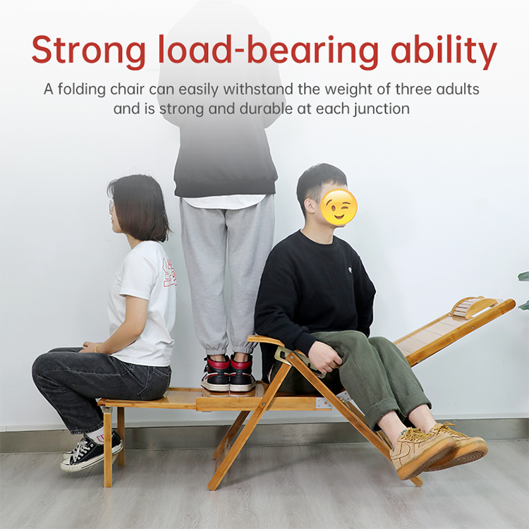 가볍고 현대적인 디자인의 대나무 접이식 라운지 의자,  - Outdoor Furniture Lounge Chair 리뷰 및 가격