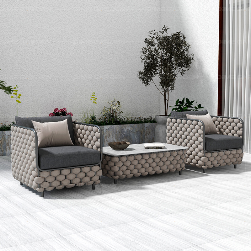 3인용 야외 라탄 소파 세트 |   딥 그레이 위커 파 - Outdoor Furniture Iron 리뷰 및 가격