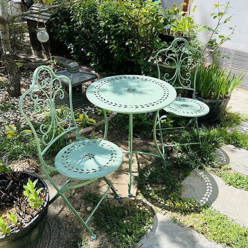 프랑스 컨트리풍 철제 테이블 및 의자, 야외 파티오 가 - Outdoor Furniture Iron 리뷰 및 가격