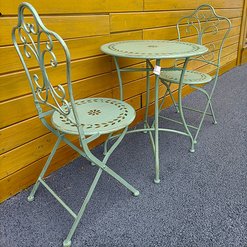 프랑스 컨트리풍 철제 테이블 및 의자, 야외 파티오 가 - Outdoor Furniture Iron 리뷰 및 가격