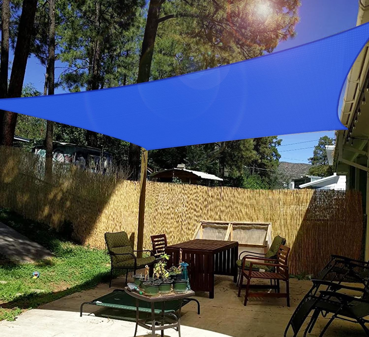 10' X 10' 직사각형 야외 차양막, UV 차단 기 - Outdoor Furniture Hdpe 리뷰 및 가격