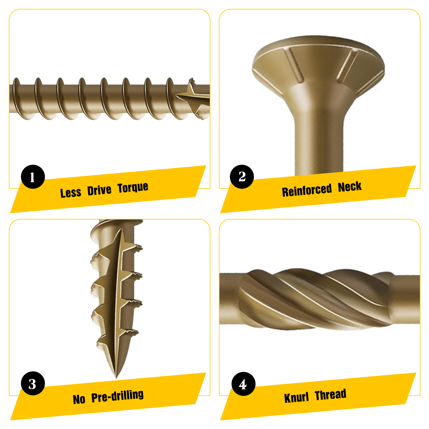 VKKM 70개입 # 10×4인치 골든 T25 톡스 널 - Outdoor Furniture Diy 리뷰 및 가격