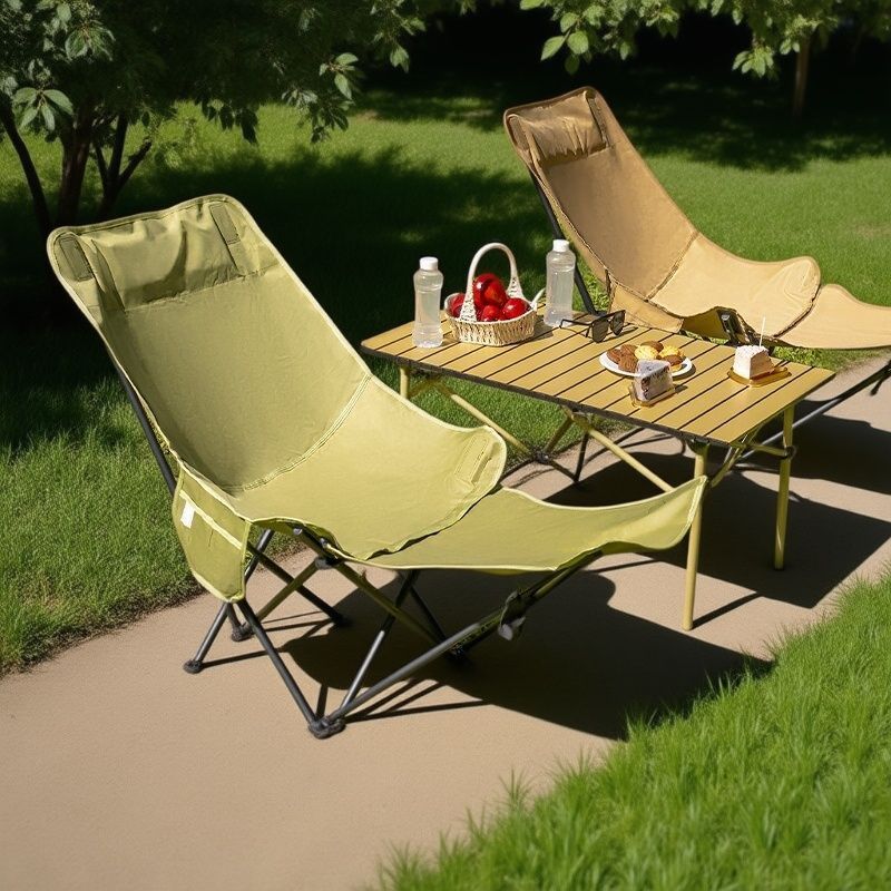4개의 조절 가능한 다리 받침대가 있는 문체어, 캠핑용 - Outdoor Furniture Used 리뷰 및 가격