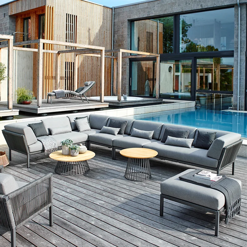 Z 뉴 L자형 정원 코너 라운지 소파 가구 야외 파티오 - Outdoor Furniture Lounge Set 리뷰 및 가격