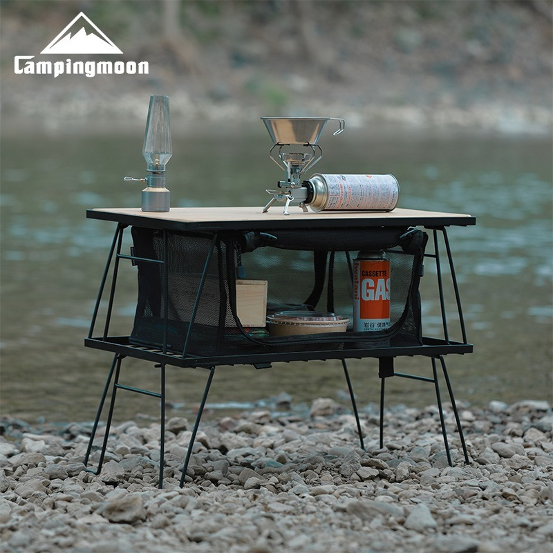 캠핑문 T-230 휴대용 다기능 철제 수납랙 캠핑 테이 - Outdoor Furniture Iron 리뷰 및 가격