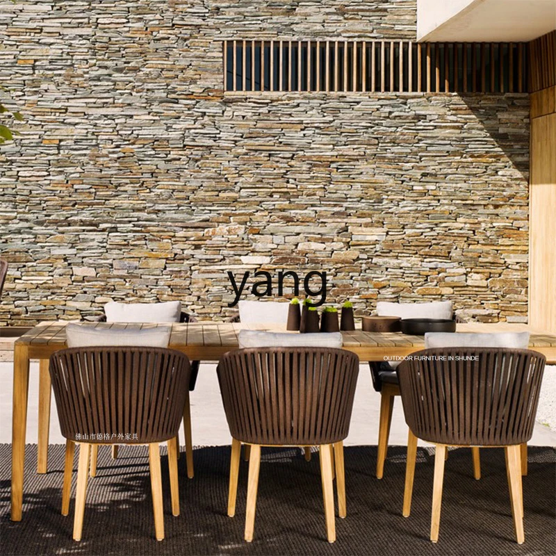 LH 야외 테이블과 의자 원목 안뜰 빌라 정원 창의적인 - Outdoor Furniture Shop 리뷰 및 가격
