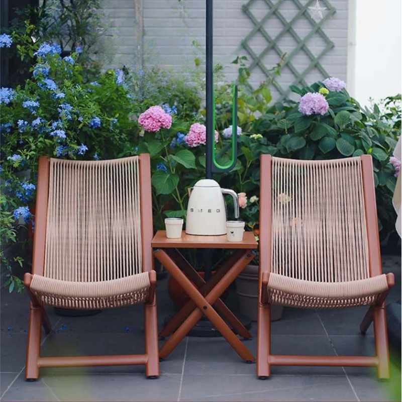 라탄 직조 야외 라운지 의자 철제 베이킹 페인트 정원  - Outdoor Furniture Iron 리뷰 및 가격