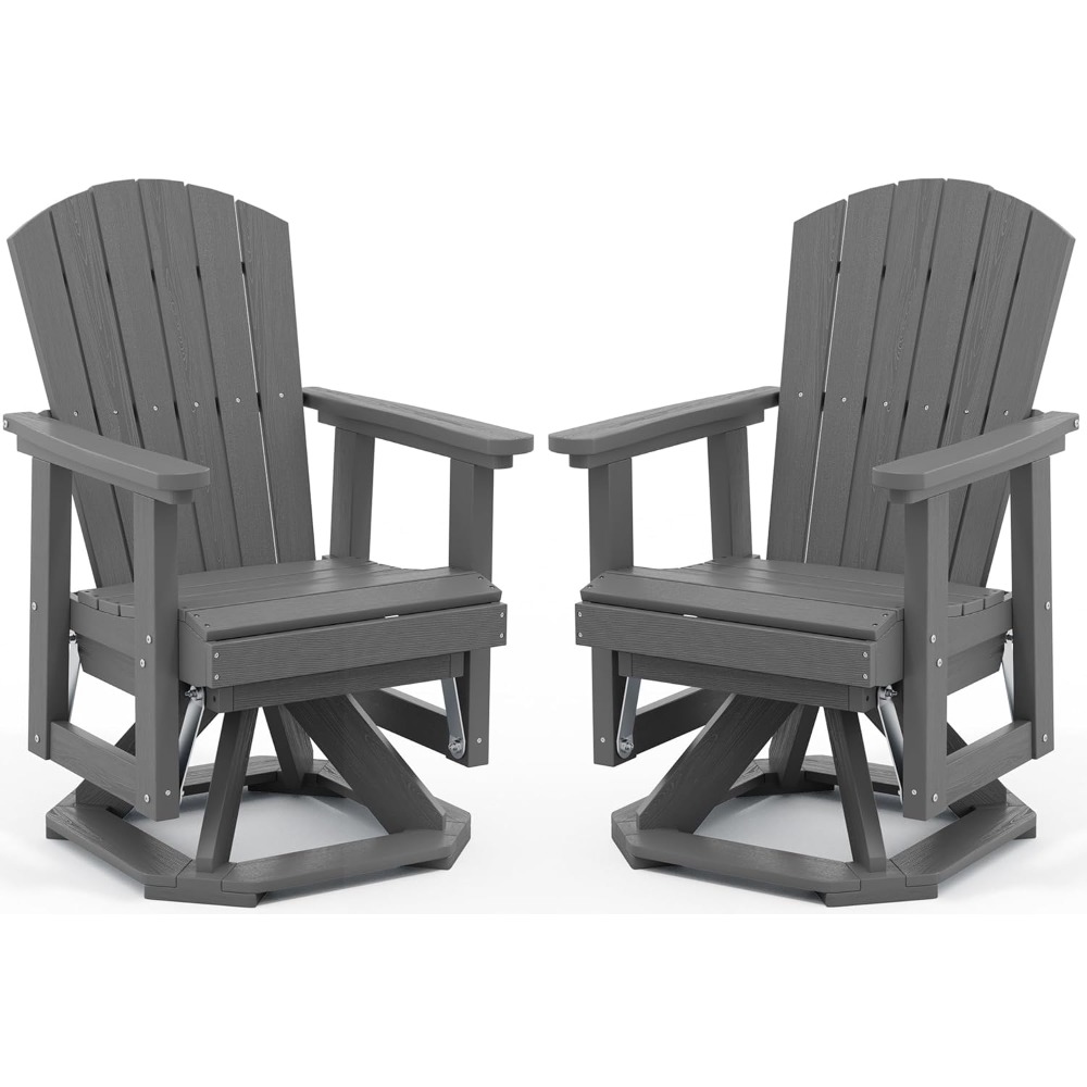 아디론닥 회전식 글라이더 의자, HDPE 야외 글라이더 - Outdoor Furniture Hdpe 리뷰 및 가격