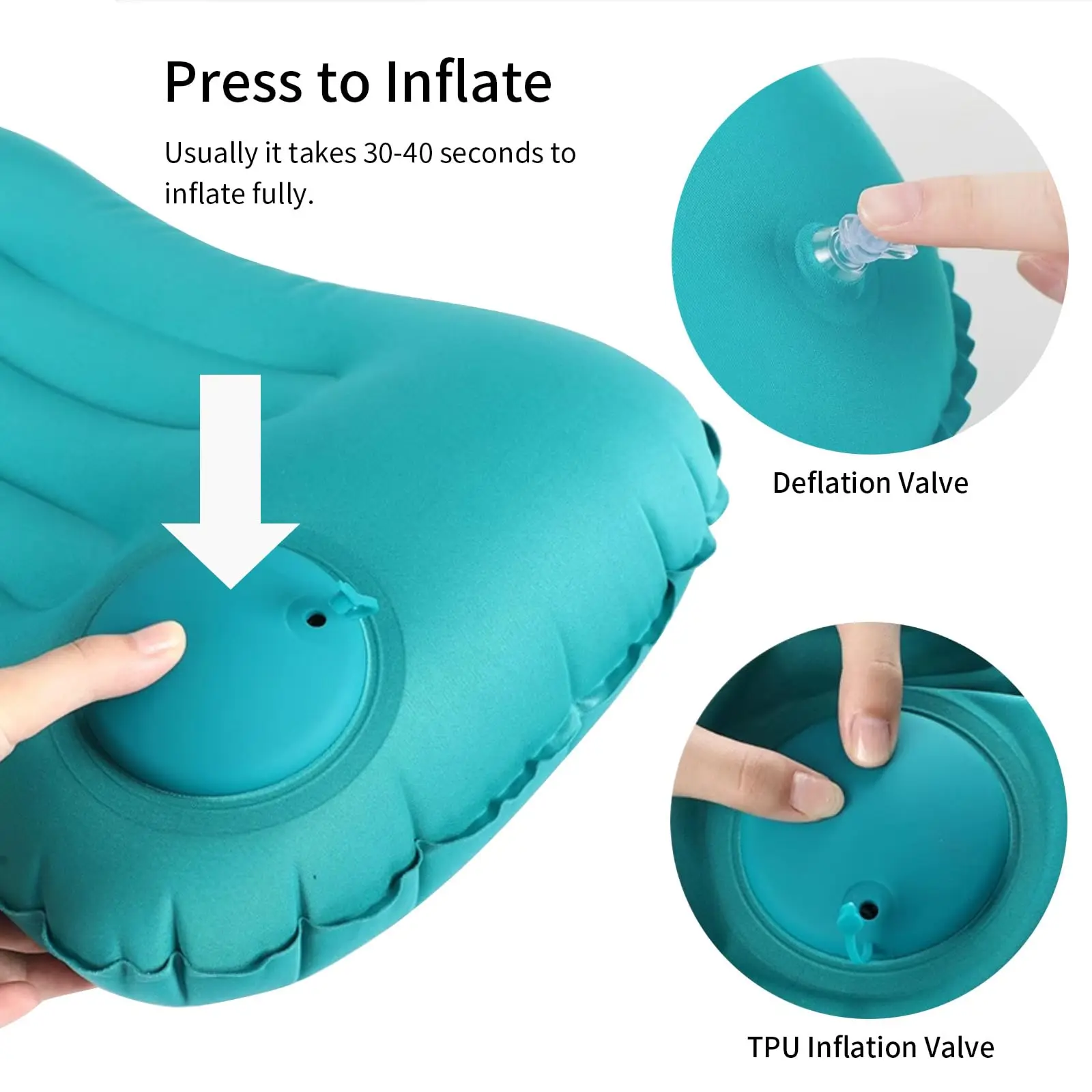 휴대용 편안한 풍선 베개, 캠핑 베개, 풀 베개, 목  - Outdoor Furniture Pillows 리뷰 및 가격