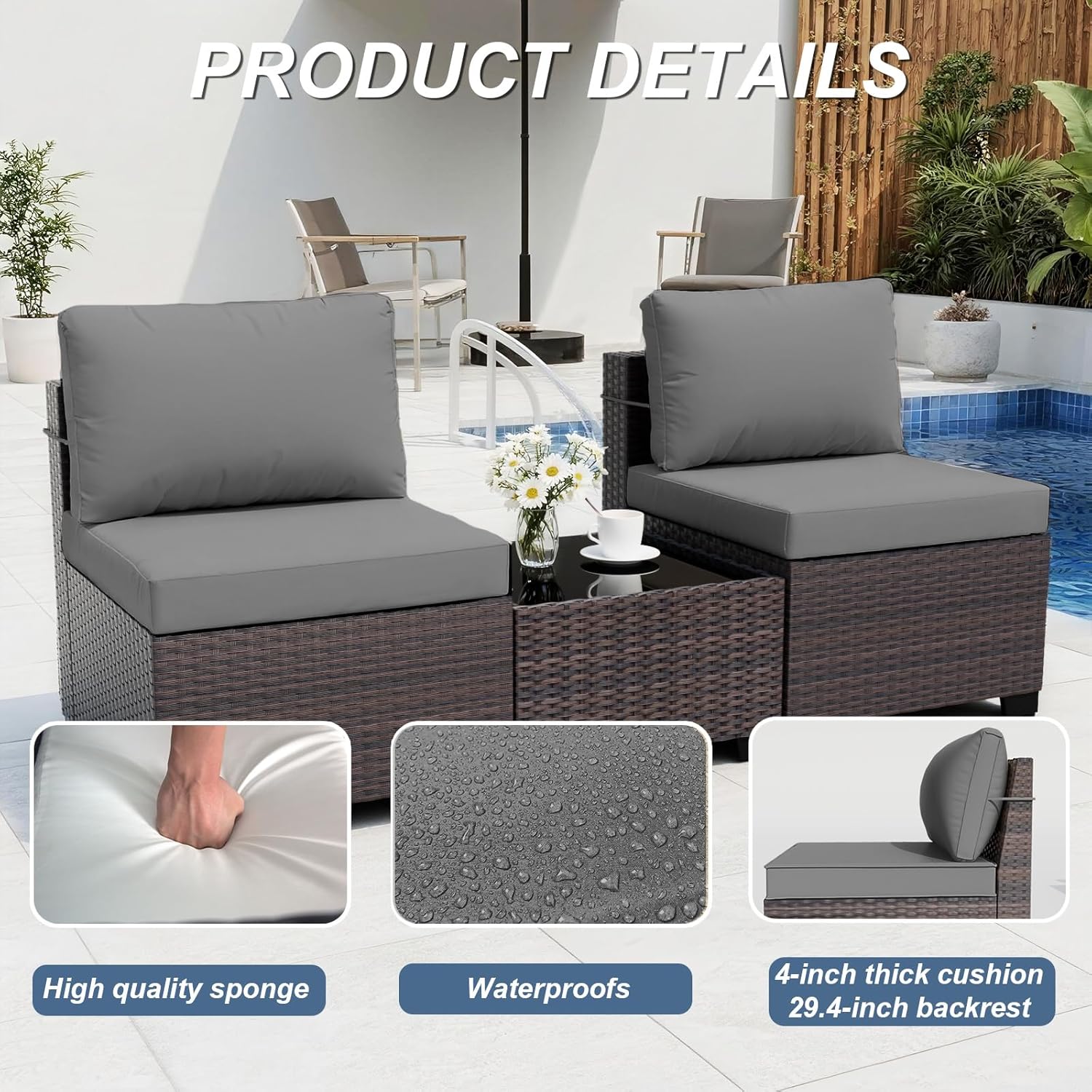 파티오 가구 세트(화덕 테이블 포함, 55000 BTU - Outdoor Furniture Fire Pit Set 리뷰 및 가격