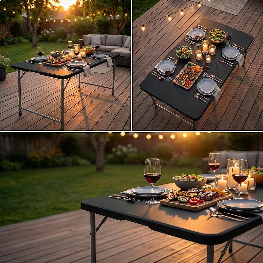 YITAHOME 6피트 접이식 테이블, 고강도 HDPE - Outdoor Furniture Hdpe 리뷰 및 가격