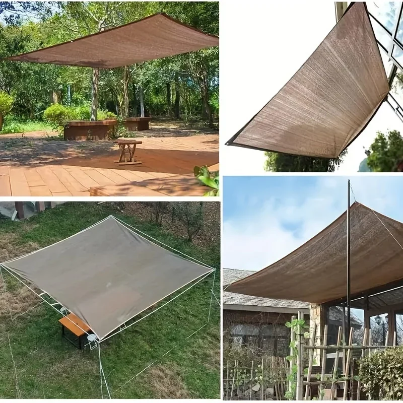 자외선 차단 갈색 PE 차양막 내구성 있는 야외용 차양 - Outdoor Furniture Hdpe 리뷰 및 가격