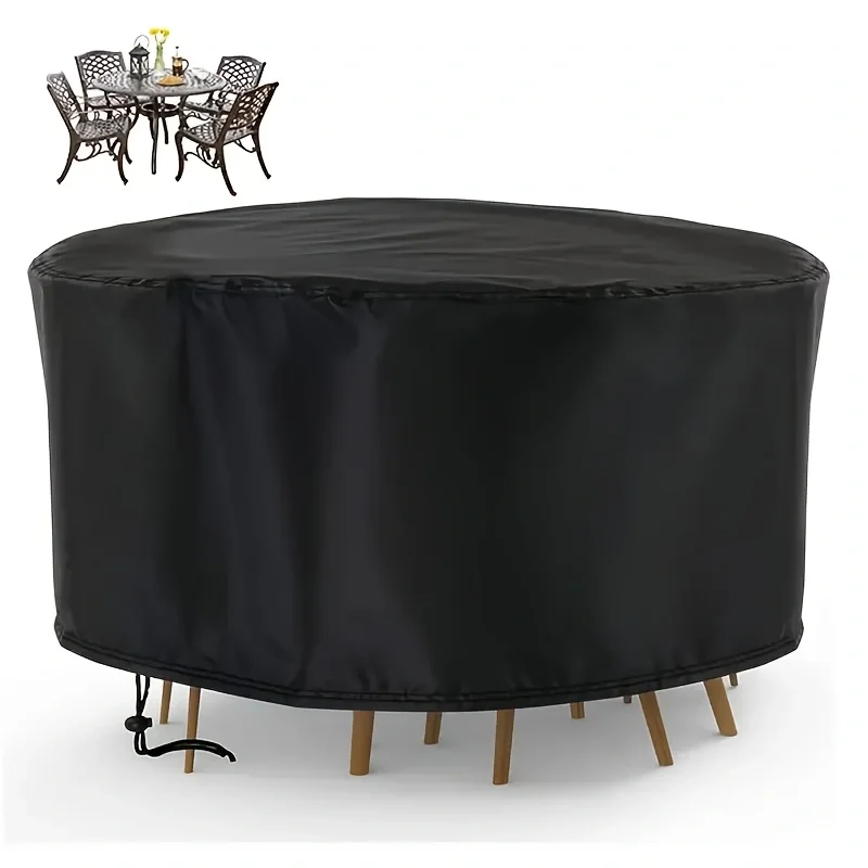 방수 원형 파티오 가구 커버 - 자외선 및 바람 차단, - Outdoor Furniture Protector 리뷰 및 가격