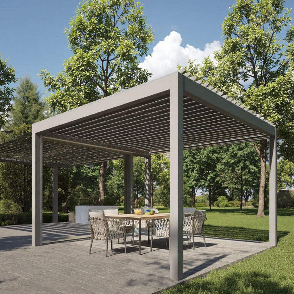 빌라 패션 녹 방지 알루미늄 합금 파빌리온 햇빛 차단  - Outdoor Furniture Diy 리뷰 및 가격